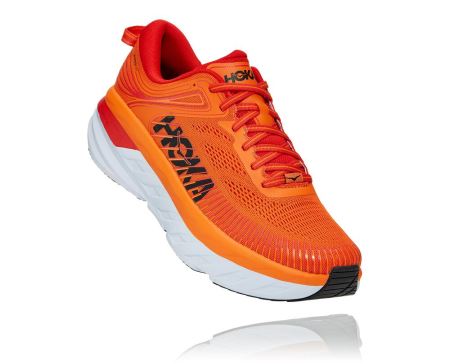 Hoka One One Bondi 7 - Sapatos Ortopédicos Homem Laranja | PT-QeOWZ39